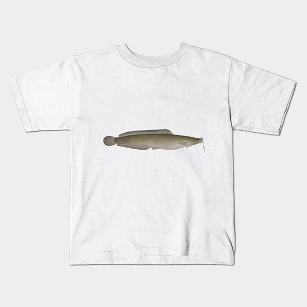 North Africa Catfish Kids T-Shirt by FishFolkArt